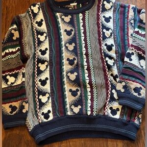 Vintage Disney Catalog Mickey Mouse Sweater XXL Cosby/Coogi Style 90s 1990s